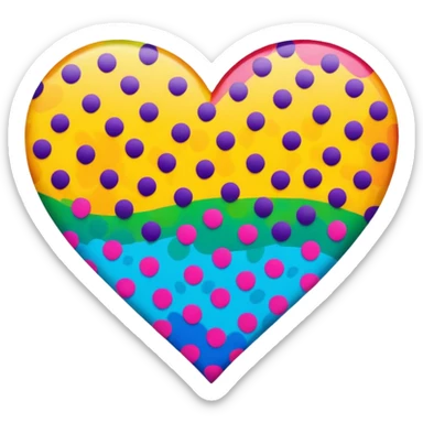 lisa frank rainbow leopard spots markings patterns print heart sticker