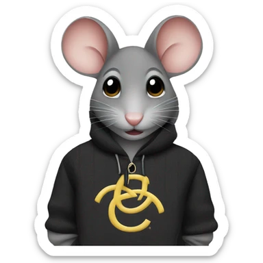 Mouse with chanel pullover sticker