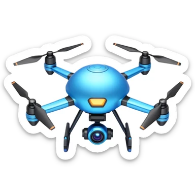 space explorer drone object icon, small futuristic drone with camera lens, glowing blue lights, sci-fi metal body, antenna details, 3D cartoon, mobile game icon style, centered, clean background, soft shadow, no text, no watermark
 
 sticker