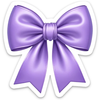 Cute lavender colored bow  sticker