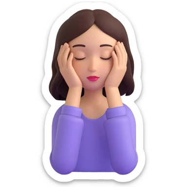 a beautiful girl dreaming sticker