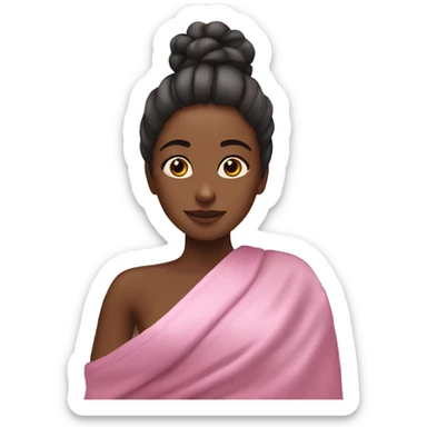 A girl at the spa sticker