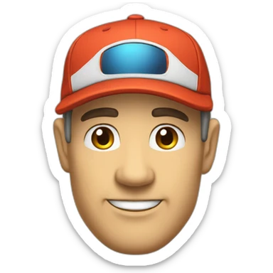 tête coach esport casquette 47 ans sticker