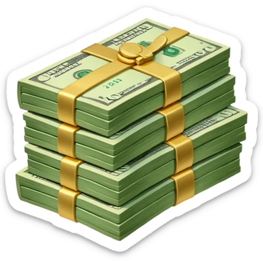 Сделай пачку денег как в GTA San Andreas sticker