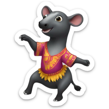 tapir dancing samba sticker
