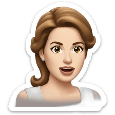 Lana del Rey singing  sticker