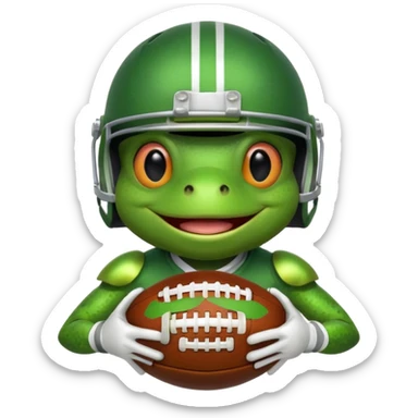Frog football  sticker