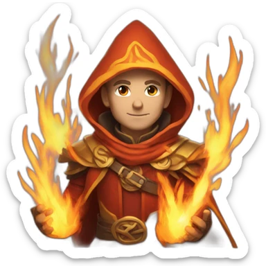 fire mage sticker