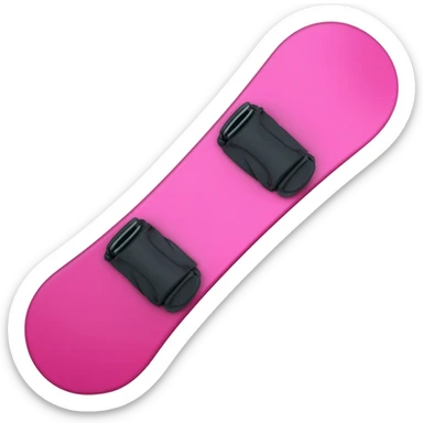 pink snowboarding sticker