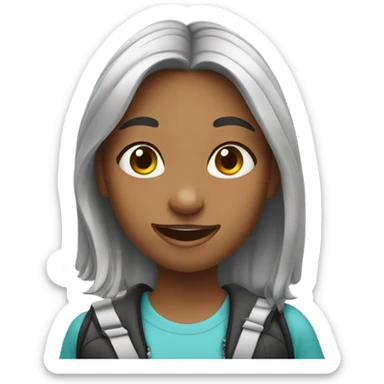 girl taking selfie  sticker