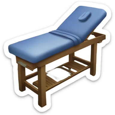 Massage table and money on top  sticker