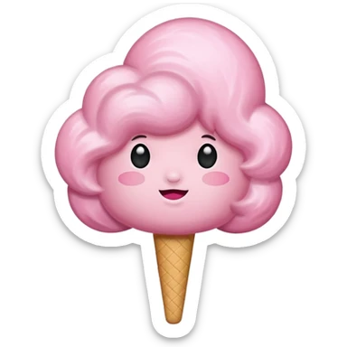 Cotton candy sticker