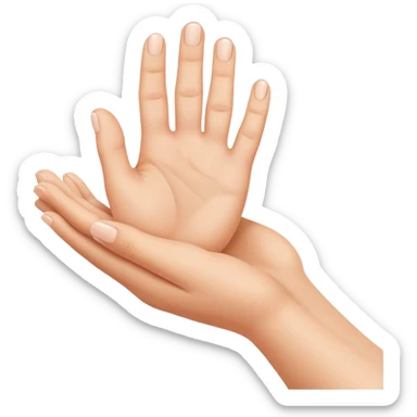 baby hand and mum hand sticker