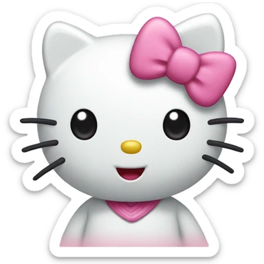 very very happy hello kitty sticker