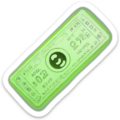 flashing neon ticket sticker