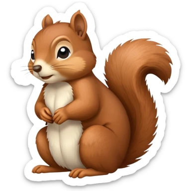 Squirrel with zzz above him because he’s sleepy sticker