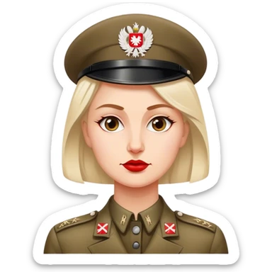 patriot polish european woman simple patriot politician modern fascist sticker