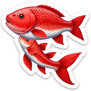 Red carp sticker