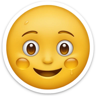 Face emoji sweating  sticker