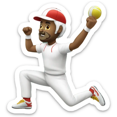 PAPI SPORTIF BLANC QUI COURS sticker