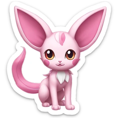 Kawaii Sylveon-Mew-Espeon-Pokémon full body sticker