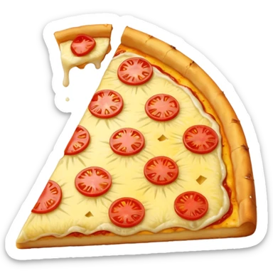 a piece of pineapple pizza sticker