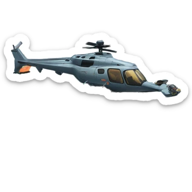 cyber punk house with a helicopter  sticker