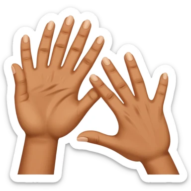 Gestures for the deaf and dumb sticker