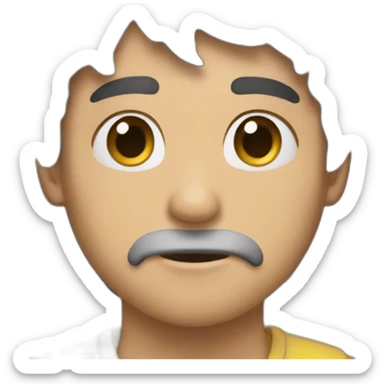 yo con los brazos en alto poor un triunfo sticker