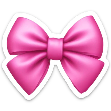 Cut pink bow sticker