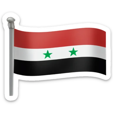 syria flag  sticker
