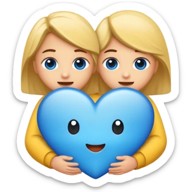 🤣+💙😥 sticker