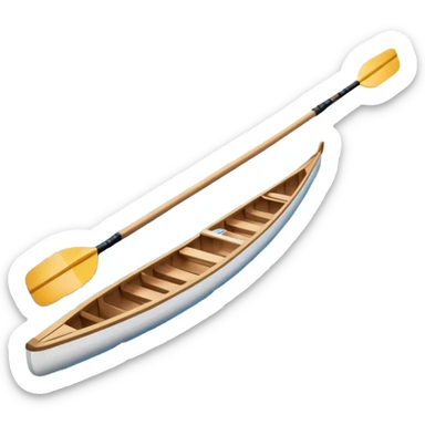 An icon showing a close-up of crossed oars, a sleek racing shell, and rippling water, symbolizing rowing. The design includes droplets in motion and a streamlined boat tip cutting through waves. Transparent background emphasizes strength, precision, and the spirit of competitive rowing sticker