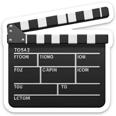 film clapperboard sticker