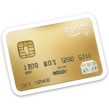 Credit card sticker