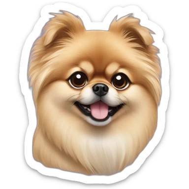 Pekinese Pomeranian sticker