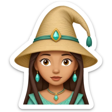 Disney raya with her pointed hat sticker