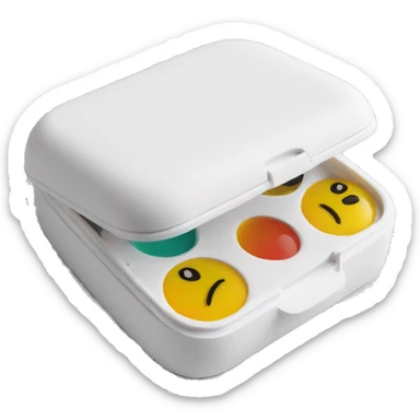 prescription contact lenses travel mini case sticker