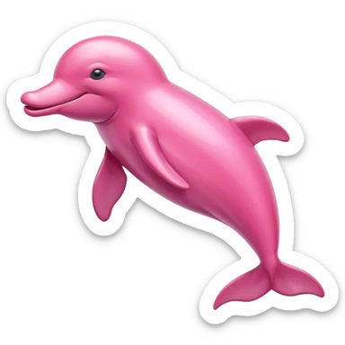 The amazon pink river dolphin sticker