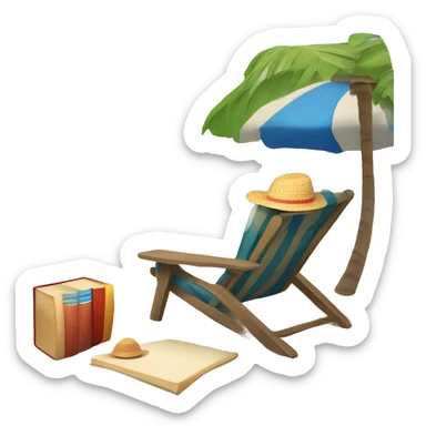 cozy à la plage sticker