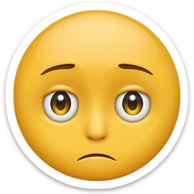 yellow circle emoji giving lots of side eyes sticker