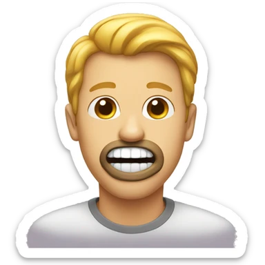 zipped mouth emoji sticker
