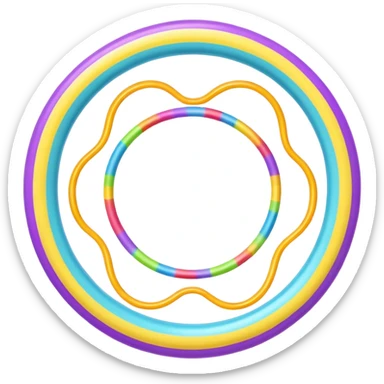 Hula hoop sticker