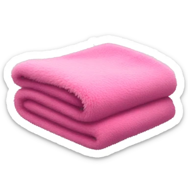 A pink fuzzy blanket  sticker
