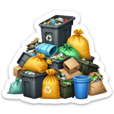 Garbage Trash sticker