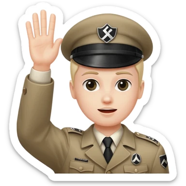 Nazi salute sticker