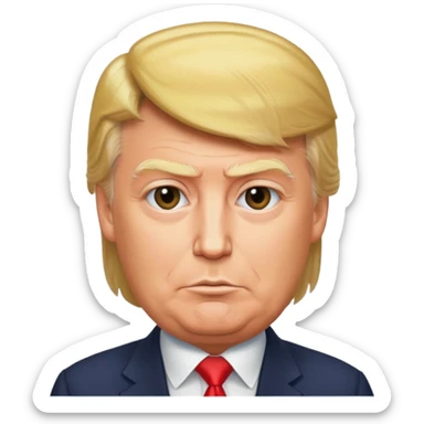 Fat donald Trump sticker