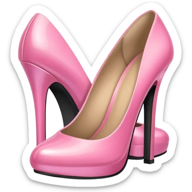 Aesthetic pink shoes sticker
