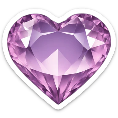 Diamond heart sticker