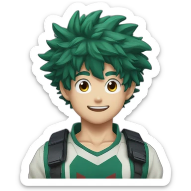 My hero academia deku sticker
